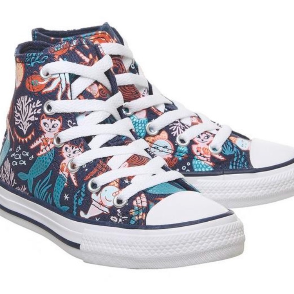 Converse All Star High-Top Mermaid Sneakers Sz 13